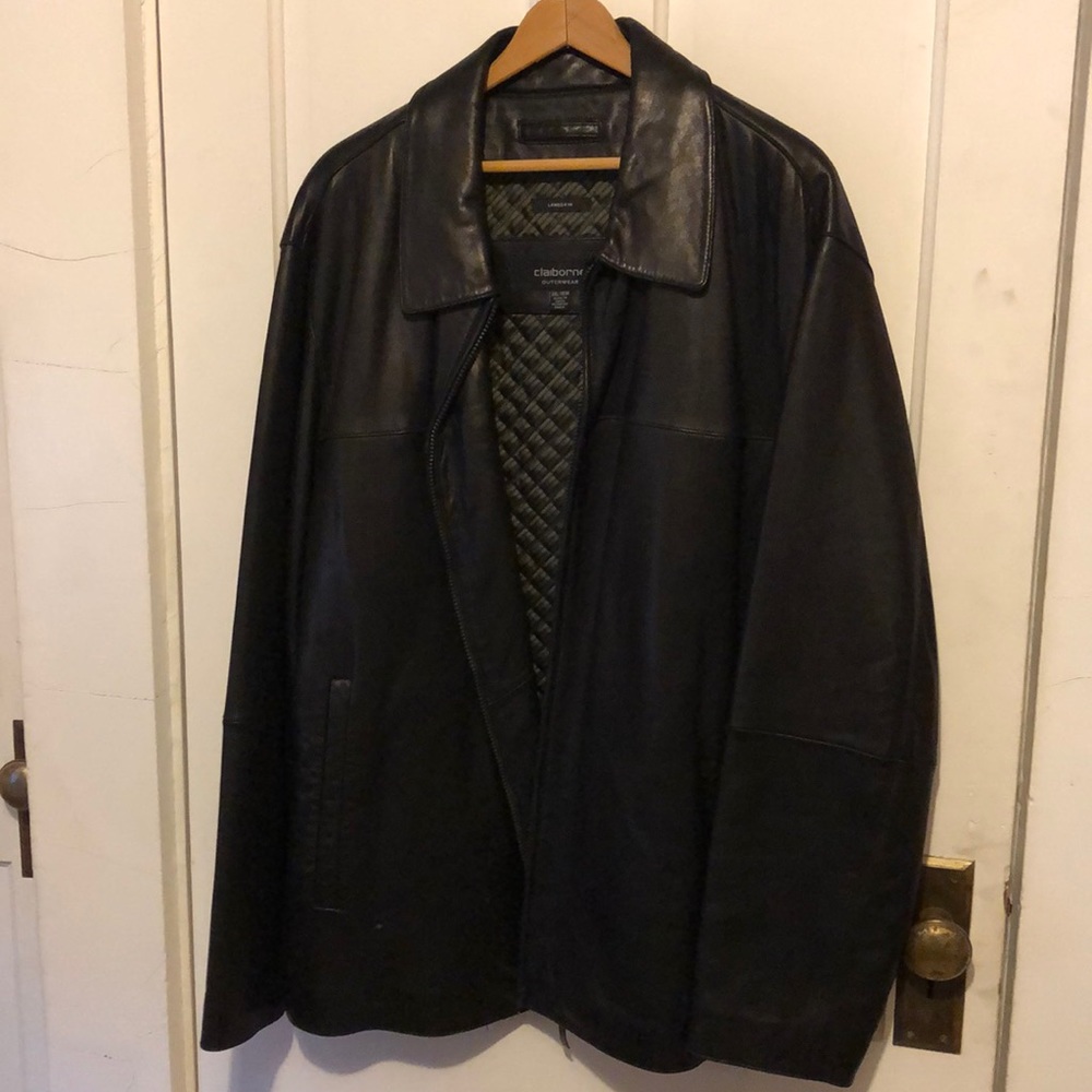 EUC  Black Claiborne Lambskin Coat